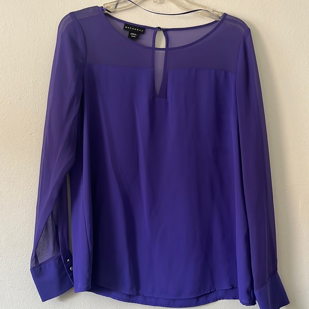 Metaphor purple blouse size medium